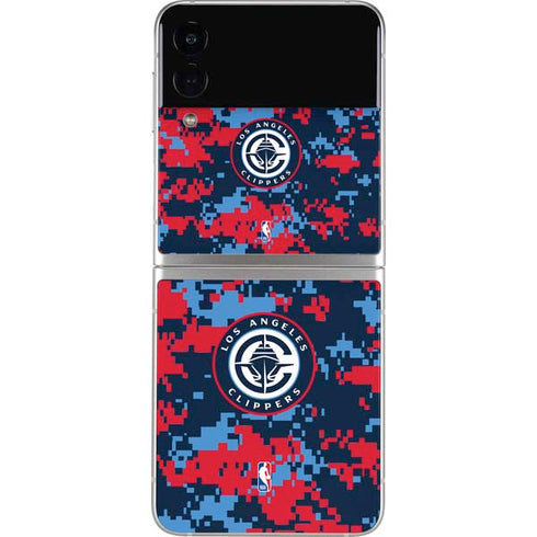 NBA LA Clippers Digi Camo Galaxy Z Flip3 5G Skin
